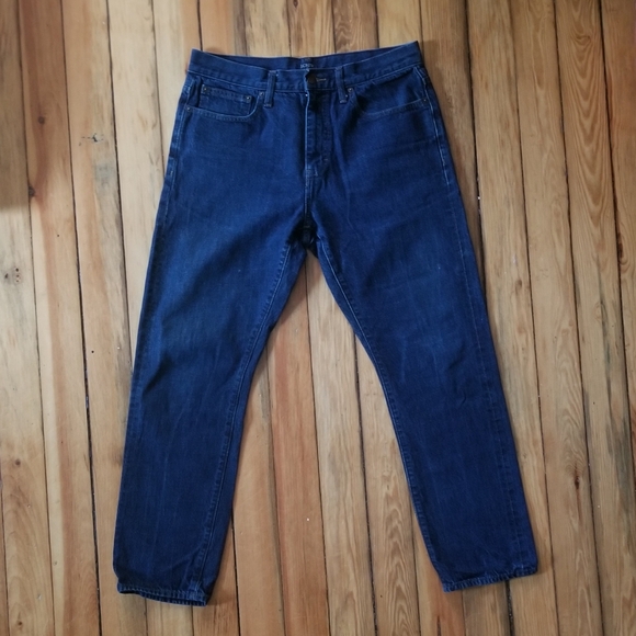 J. Crew Other - J.Crew Selvedge Straight Fit Flex Jeans (Dark Wash) denim men size 32 x 30